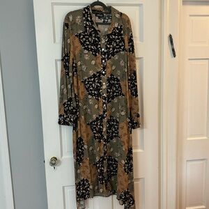 Patchwork Shirt Dress